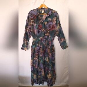 Rabbit Rabbit Rabbit Multicolor Long Sleeve Dress